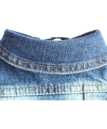 Stylish Denim Jacket Vest for Small & Medium Dogs | Pet Fashion Clothing & Summer T-Shirt Sweater - Buy Online on GoSupps.com