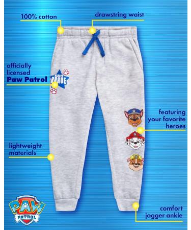 Nickelodeon Boys Paw Patrol Sweatpants 2 Pack - Chase & Marshall Fleece Joggers (5-7) | Paw Patrol/Surf/Grey Size 6 - Buy Online on GoSupps.com