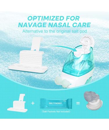 FireAnt Reusable Silicone Salt Pods Refills for Navage Nasal Care - 12 Pack White | Substitute for Navage Salt Pods, Silicone Pads Replacement Accessories for Saltpods Capsules - Easy to Use - Buy Online on GoSupps.com