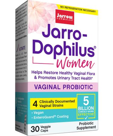 Jarrow Formulas Jarro-Dophilus Vaginal Probiotic Women 5 Billion 30 Enteric Coated Veggie Caps