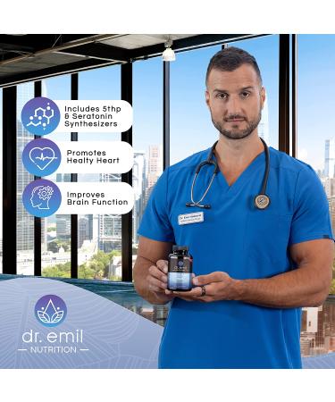 Dr. Emil Nutrition 5-HTP Plus 200 MG - Mood, Stress & Sleep Support - 60 Vegan Caps - Buy Online on GoSupps.com