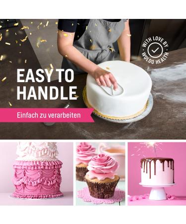 Fondant White 850g for Cakes & Pies - Flexible Soft & Pliable Cake Decorating I International Shipping - Buy Online on GoSupps.com