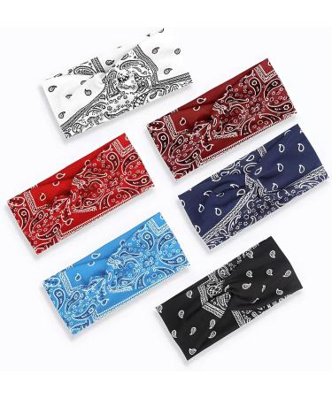 Hair Bands for Women Elastic Headbands Head Bands for Women's Hair Stretchy Headband Soft Head Scarf Bandana Headscarf Hairbands Accessories for women Sports Yoga Exercise Running - Buy Online on GoSupps.com