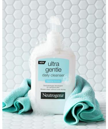 Neutrogena Ultra Gentle Hydrating Facial Cleanser for Sensitive Skin - Oil-Free Soap-Free Hypoallergenic 12 fl. oz | Ideal for Acne Eczema & Rosacea - Buy Online on GoSupps.com