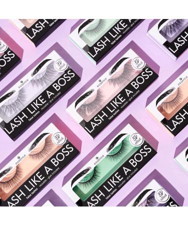 Essence Lash Like a Boss No. 03 - Vegan False Lashes | Extensive Volume & Long-Lasting | 3 Pack of Defined Black Artificial Eyelashes - Buy Online on GoSupps.com