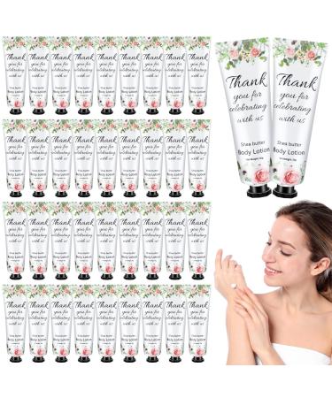 Dansib 36 Pcs Bridal Shower Wedding Gifts Bulk Body Lotion Body Care Cream Moisturizing Small Travel Lotion for Women Dry Skin Natural Fragrance for Bridesmaid Guest Gift