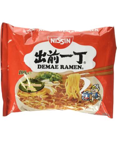 Nissin Demae Ramen 100G Assorted Flavours - Pack of 10 (Beef Chicken Sesame Tonkotsu and Spicy - 2 packs each flavour) - Buy Online on GoSupps.com
