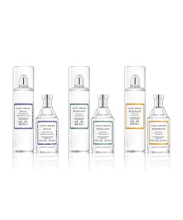 LUCKY Brand Re/Lax The New Sustainably-Inspired & Tranquil Unisex Fine Fragrance Mist For Women & Men 8.0 Fl Oz (Pack of 1) Lucky Re/Lax 8 Fl Oz (Pack of 1) - Buy Online on GoSupps.com