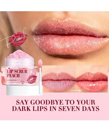 Peach Lip Scrub Peach Lip Scrub Exfoliating Lip Exfoliator for Lip Line Wrinkle Lip Care Exfoliator Lip Scrubs to Remove Dead Skin Repair Lip Mask for Dry Chapped Lips - Buy Online on GoSupps.com