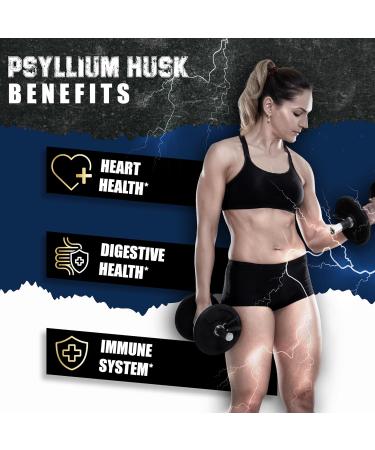 BMVINVOL Psyllium Husk Capsules Fiber Supplement with Fenugreek Turmeric Ginger Black Pepper - Support Digestive System Intestinal Health - 240 Count for 4 Month Supply - Buy Online on GoSupps.com