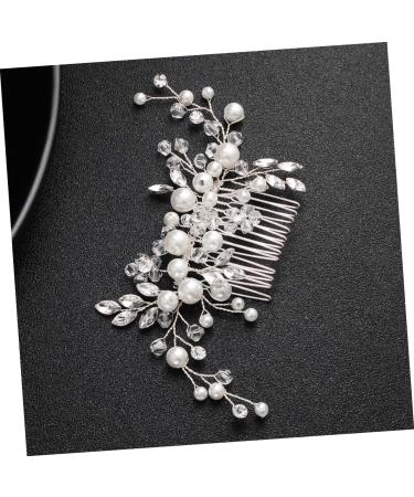 DOITOOL 1pc Pearl Comb Pearl Hair Clip Bridal Hair Comb Headwear for Women Crystal Headpiece Wedding Hair Clips Wedding Bridal Hair Accessory Bridal Combs Props The Flowers Alloy Bride - Buy Online on GoSupps.com