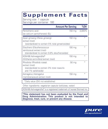 Pure Encapsulations Phyto-ADR Vegetarian Adrenal Support Formula - 180 Capsules - Buy Online on GoSupps.com