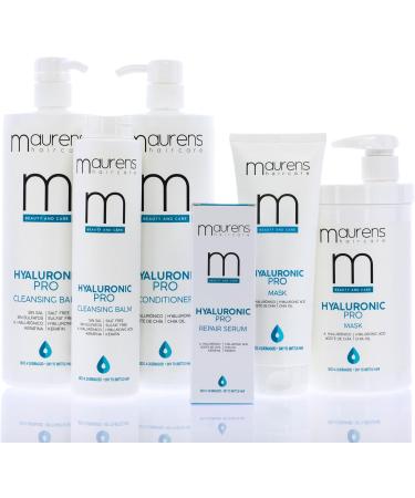  MAURENS Maurens Hyaluronic Pro Super Moisture Hair Mask with Hyaluronic Acid and Chia Oil for Dry Very Dry or Chemical Process Dried Hair 1000ml with Dosing Valve - Buy Online on GoSupps.com