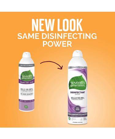 Seventh Generation Disinfectant Spray Lavender Vanilla & Thyme 13.9oz (Pack of 4) | Eco-Friendly Cleaning Solution - Buy Online on GoSupps.com
