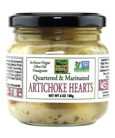 Native Forest Artichoke Hearts Marinated, 6 Ounce Jar (Pack of 6)