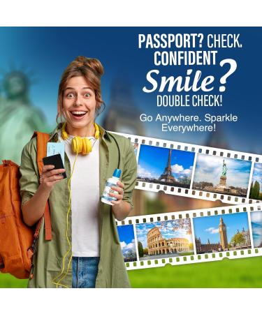 GuruNanda Oxyburst Teeth Whitening Mouthwash Alcohol & Fluoride Free with Hydrogen Peroxide & 7 Essential Oils for On-The-Go Freshness TSA Friendly Wild Mint 3 fl oz 3 Fl Oz (Pack of 1) - Buy Online on GoSupps.com