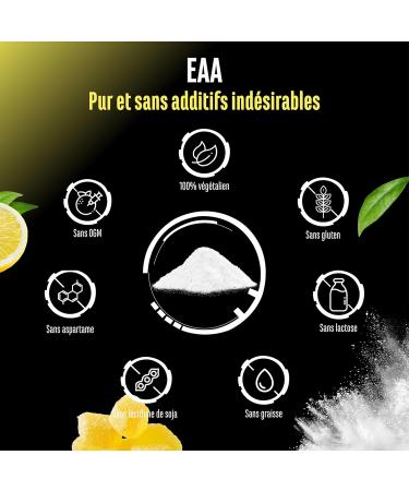  GEN GERMAN ELITE NUTRITION EAA powder 532g (38 servings) - The 9 essential amino acids incl. histidine & BCAA - Human Code formula - Vegan - Very good solubility - Refreshing amino acid drink (Candy Lemon) - Buy Online on GoSupps.com