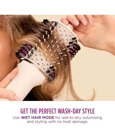 Shark SmoothStyle Heated Brush and Comb | Wet & Dry | Smoothing Hot Air Brush | 3 Temperatures | Soft & Voluminous Finish | All Hair Types | Silk HT202UK - Buy Online on GoSupps.com