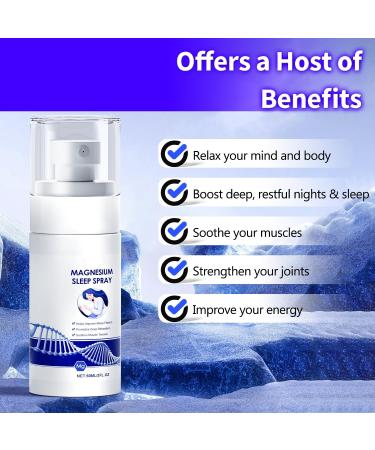 Pure Magnesium Oil Spray Skin & Body Magnesium Oil Extra Strength 60Ml Magnesium Chloride Oil Spray 100% Pure Magnesium Oil Spray for Feet Sleep Relax - Buy Online on GoSupps.com