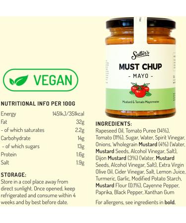 Must Chup Mayo Chilli and Mustard and Tomato Mayonnaise 2x Jar set 500g - Buy Online on GoSupps.com