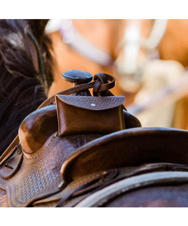 Starkenburg Horse Saddle Bag Cell Phone Holder | Easy-Access Pommel Bag for Small Items | Secure Light Brown Design - Buy Online on GoSupps.com