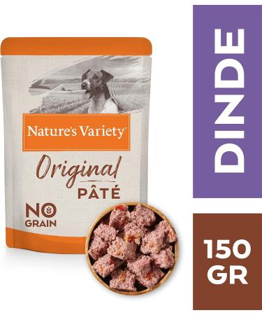 Nature's Variety Original No Grain - Mini Adult Dog P t with Turkey - Box of 8 x 150 g - Buy Online on GoSupps.com