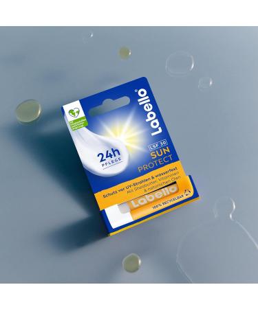 Labello Sun Protect LSF 30 - Waterproof Lip Care with Shea Butter & Natural Oils | SPF 30 | Mineral Oil-Free | 4.8g - Buy Online on GoSupps.com