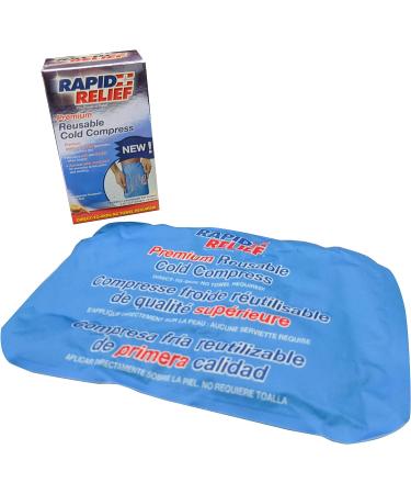 Large Reusable Gel Cold Compress - Rapid Relief for Back, Knee, Shoulder, Muscle Aches - 8 x 12 Size - Buy Online on GoSupps.com