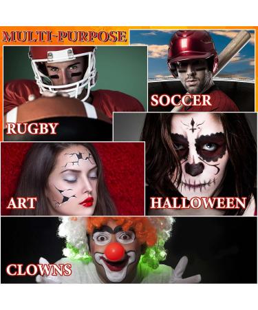 Professional White Red Black Halloween Face Paint Kit | Clown Joker Makeup & Body Paint for Cosplay & Costumes - Buy Online on GoSupps.com