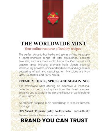 Chaat Masala 200g - The Worldwide Mint's Blend | Premium Artisan Spice Mix | All Natural, No Artificial Colors | Great Tasting Seasoning - Buy Online on GoSupps.com