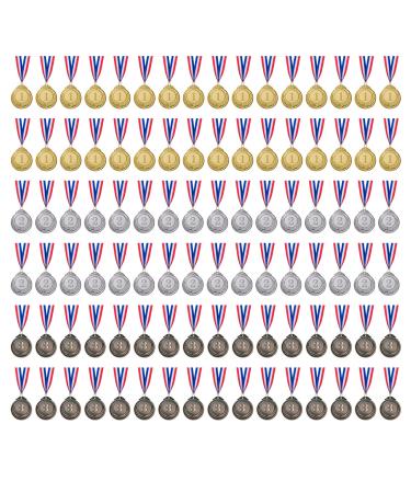 favide 96 Pieces Gold Silver Bronze Award Medals-Winner Medals Gold Silver Bronze Prizes for Competitions, Party,Olympic Style, 2 Inches