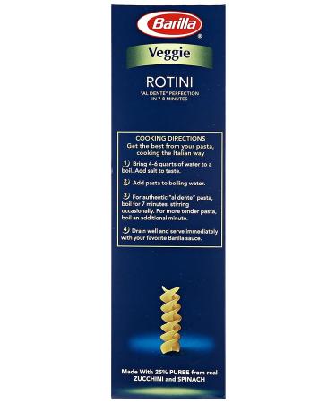 Barilla Veggie Rotini Pasta 12 oz - Healthy and Delicious Option - Buy Online on GoSupps.com