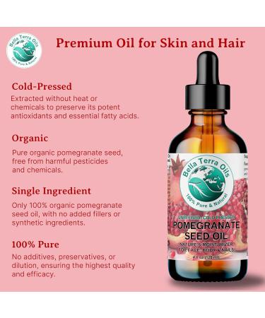 Pomegranate Seed Oil - 1 Gallon for Radiant Skin & Nourished Hair | Antioxidant-Rich Bella Terra Oils (Pack of 10 - Buy Online on GoSupps.com