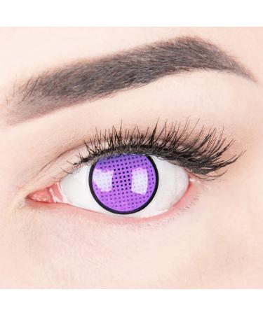 Buy Purple Violet Crazy Fun Contact Lenses - Top Quality Annual Lenses for Carnival & Halloween | Free Lens Container - Buy Online on GoSupps.com