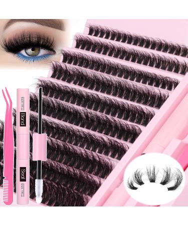 zanlufly 20MM Fluffy Lashes Extension Kit - Mink Clusters & Individual Lashes with Bond  Seal  and Applicator - Buy Online on GoSupps.com