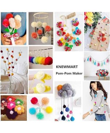 Pompom Maker EFly 4 Pcs Set - DIY Wool Knitting Craft Tool for Kids & Adults - Buy Online on GoSupps.com