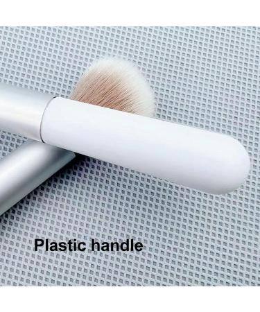 ZJchao Rounded Handle Dome Shape Blush Brush High Density for Easy Bronzer and Setting Powder Application Thick Aluminum Tube - Buy Online on GoSupps.com