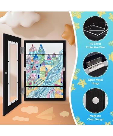 Qwyzor A4 Children's Art Frame - Display 150 Drawings with Front Opening Design | Perfect Picture Frame for Kids' Artwork - Buy Online on GoSupps.com