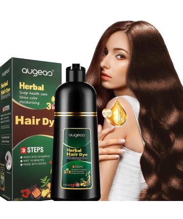 Herbal Hair Dye Shampoo herbal 3 and 1 (Dark Brown)