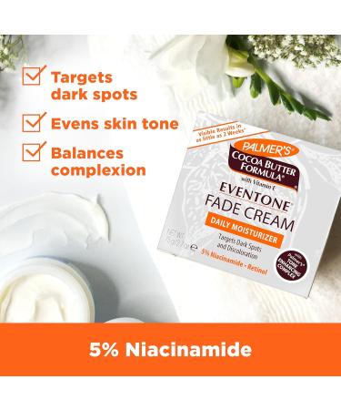 Palmer's Cocoa Butter Eventone Fade Cream - Anti-Dark Spot & Age Spot Treatment with Vitamin E & Niacinamide 2.7 oz (Pack of 2) - Brighten Skin & Reduce Dark Spots - Buy Online on GoSupps.com