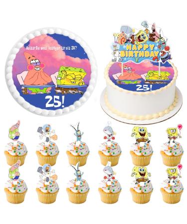 14 pieces of birthday 25th cake rapers edible cake rapers tortendendeco edible photo cake cake rabbit 25 Tortendeko Cake Decoration 25th cake decorations for parties Colorful 4 - Buy Online on GoSupps.com