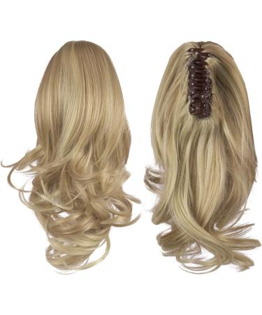 Sofeiyan 13 Long Curly Ponytail Extension | Clip in Claw Hairpiece | Synthetic Natural Look | Light Blonde/Platinum Blonde Mix | Women's Hair Extension - Buy Online on GoSupps.com