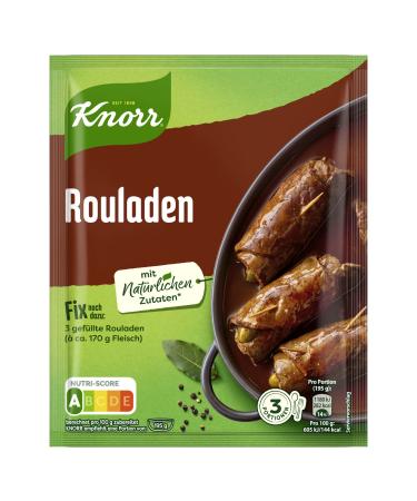 Knorr Fix Roulade seasoning mix for a delicious meat dish without flavour-enhancing additives 31 g 1 piece