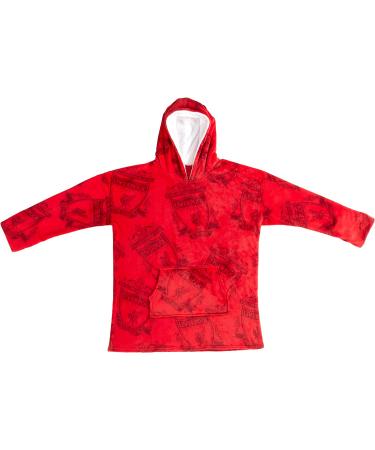 Official Liverpool FC Adult Fleece Poncho Hooded Blanket - Coco Moon Super Soft Changing Robe - Buy Online on GoSupps.com