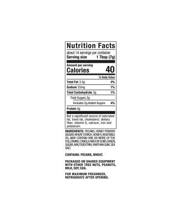 Crunchy Honey Roasted Pecan Pieces - 3.5 oz | Fresh Gourmet Snack & Salad Topper - Buy Online on GoSupps.com