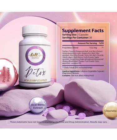 Hello Beautiful Detox - Acai Berry Complex | Boost Your Health & Wellness | International Shipping Available - Buy Online on GoSupps.com
