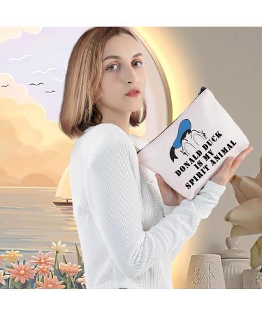 LEVLO Zippered Cosmetic Bag for Women - Donald Spirit Animal | Stylish & Functional Travel Organizer - Buy Online on GoSupps.com