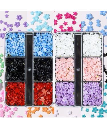 4880Pcs Rose Red Color Nail Rhinestones Kit, Nail Art Rhinestones