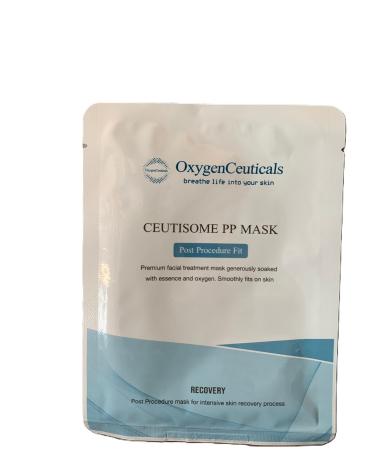 Mask sheet for post-procedure skin care OxygenCeuticals Ceutisome PP Mask 6 sheets/box instant soothing and recovering skin post treatment care with salmon DNA