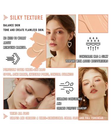 15 Colors Concealer Makeup Palette - Full Coverage Color Corrector & Contour Cream with Foundation Brush | Shop Internationally - Buy Online on GoSupps.com